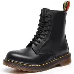Audemars Pigueteng 1460 Motorcycle Boots Women's Classic Soft Leather British Style Ankle Boots Men's and Women's Leather Boots Round Toe Trend