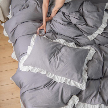 A Pair of Korean Style Pillowcases, Single Pillow Leather Color Student Pillowcases, Princess Style Dormitory Pillowcases, Direct Sales