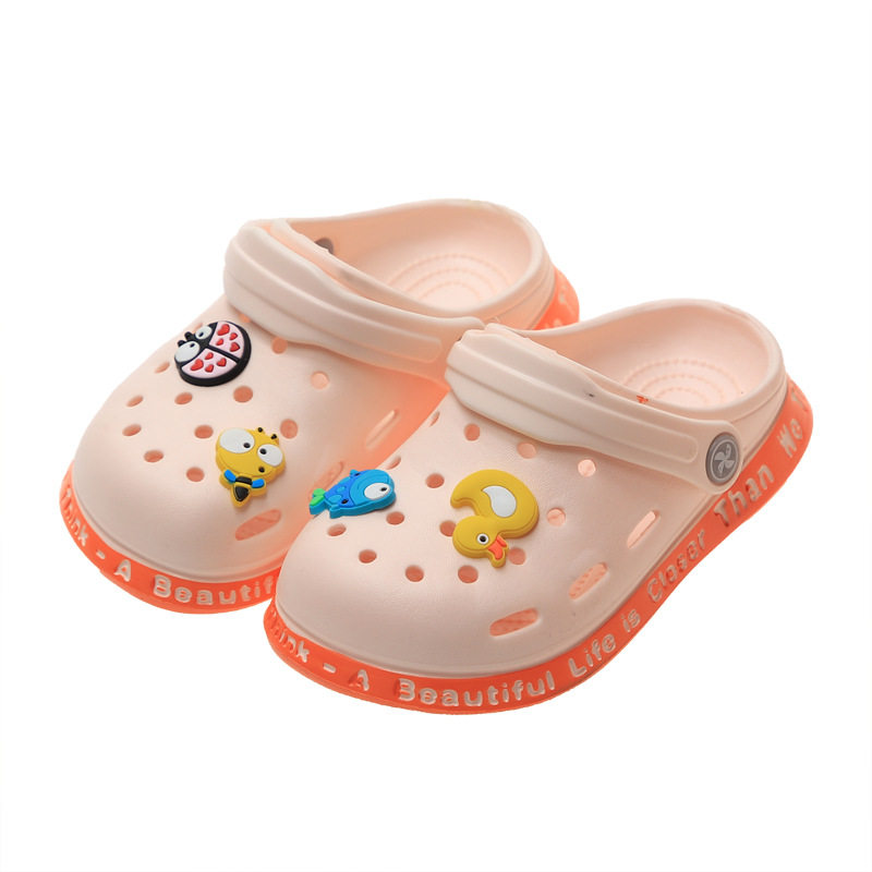 EVA children's slippers summer indoor non-slip factory soft baby boys' hole shoes closed toe baby girls' sandals