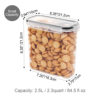 Cross-Border Grain Storage Jar Rice Bucket Kitchen Food Storage Box Pp Plastic Transparent Sealed Jar Kitchen Gadget
