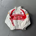 067 white and red/jacket