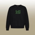 B1089 round neck black