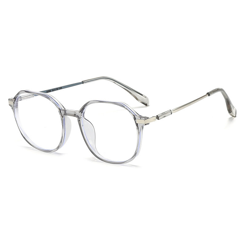 New Xiaohongshu Internet Celebrity Style Glasses Frame Trendy Korean Style Polygonal Anti-Blue Light Plain Women's Frame Glasses Flat Mirror