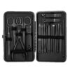 Cross-Border Nail Clipper Set, Black 18-Piece Set, Ready for Shipping, Stainless Steel Complete Manicure and Pedicure Tool Set, Nail Clippers
