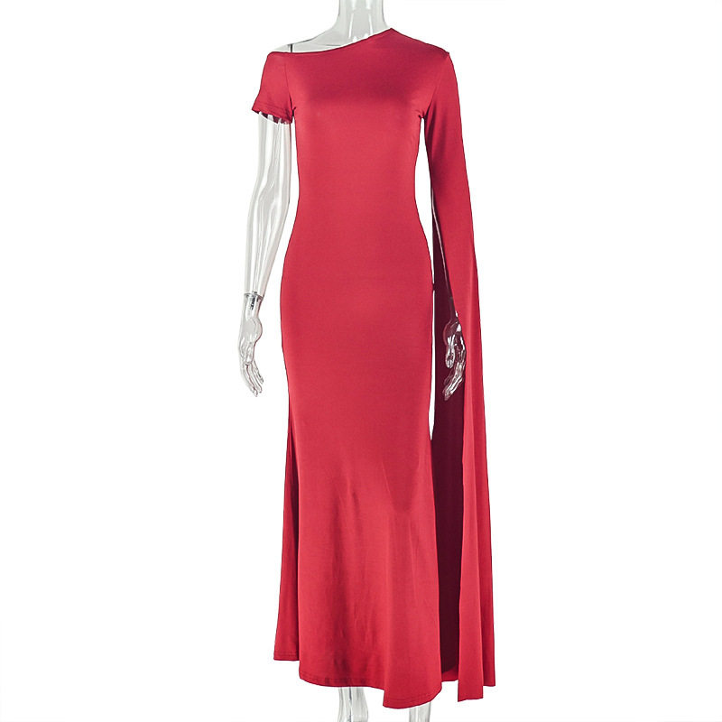 Off Shoulder Long Sleeve Dress Hollow Out Design Slim Fit Spring Fashion Perfect for Parties and Events OEM