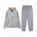 Gray full-zip joggers - set (silver label)