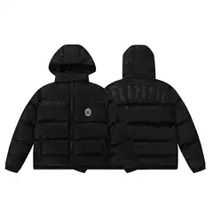 Trapstar Winter Back Embroidered Hooded Men Down Hooded Jacket American Street Hip Hop Fashion suit