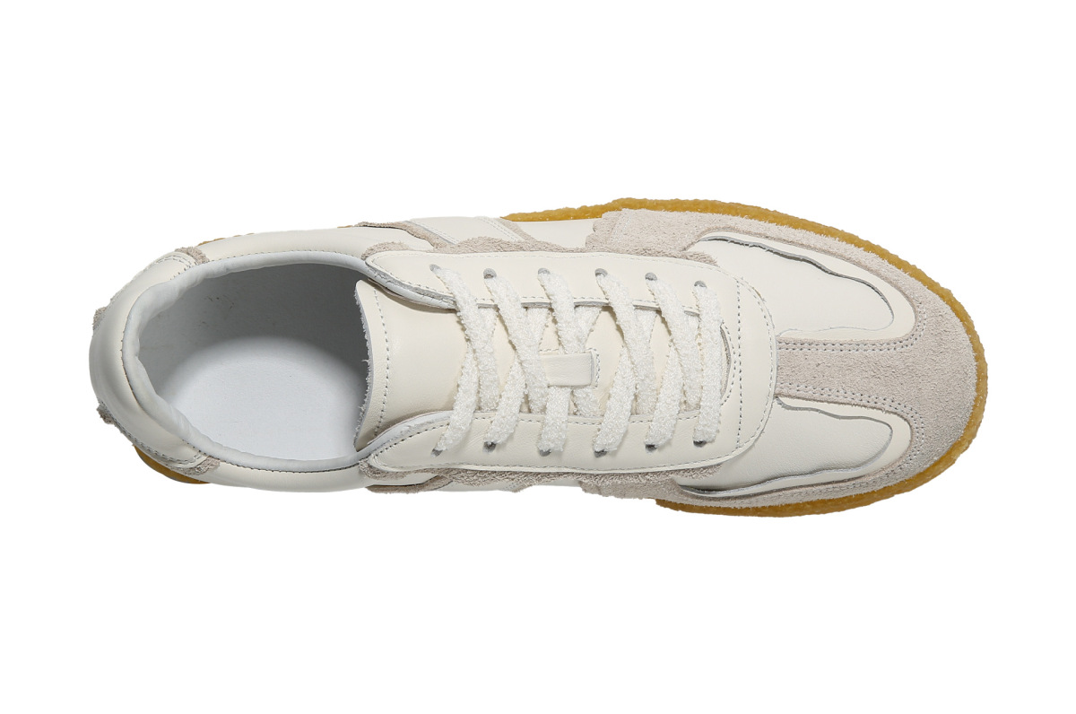 Giày sneaker nam da thật dễ phối đồ — Màu trắng