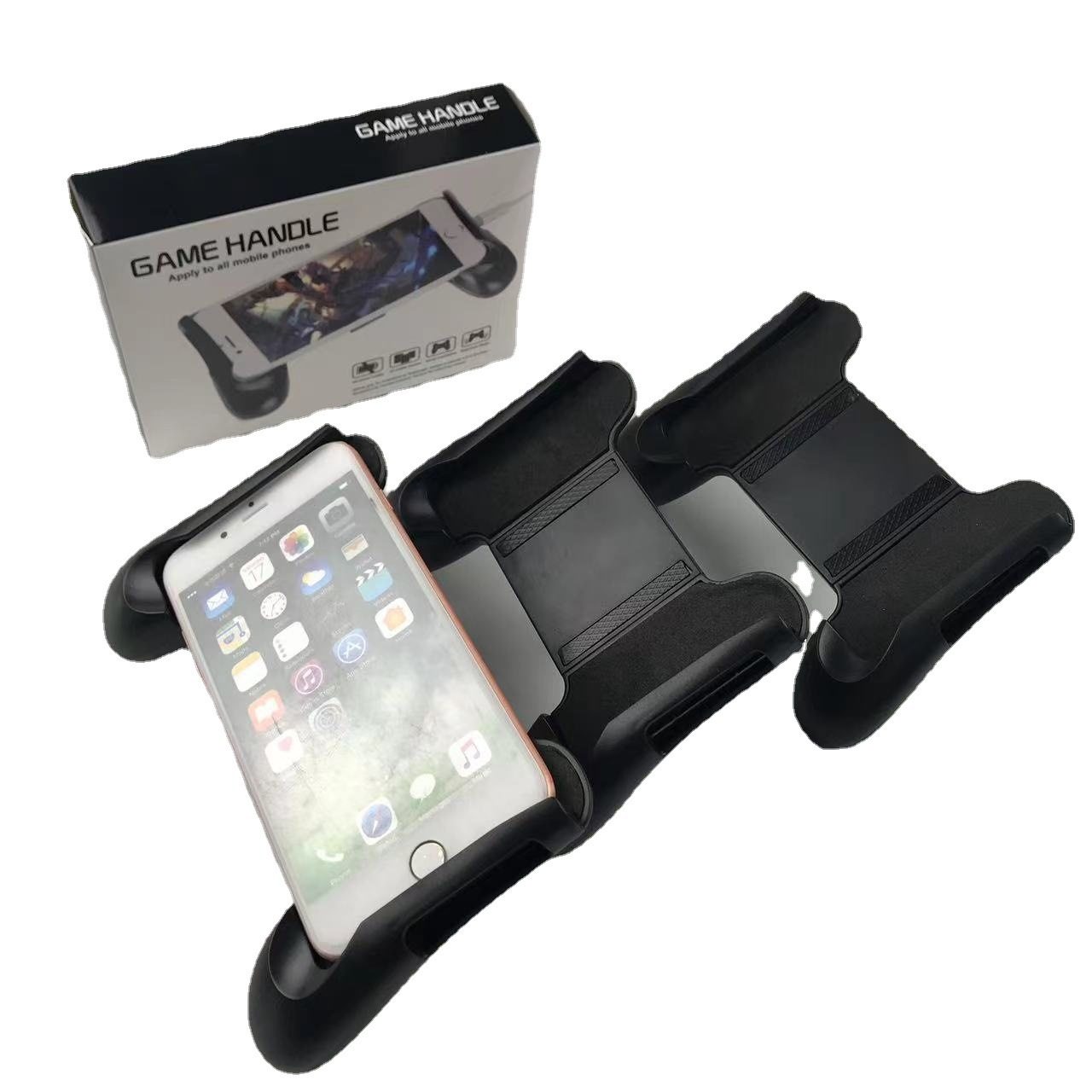 Cross-border mobile phone game handle wholesale two-in-one retractable chicken eating handle bracket hand travel auxiliary artifact