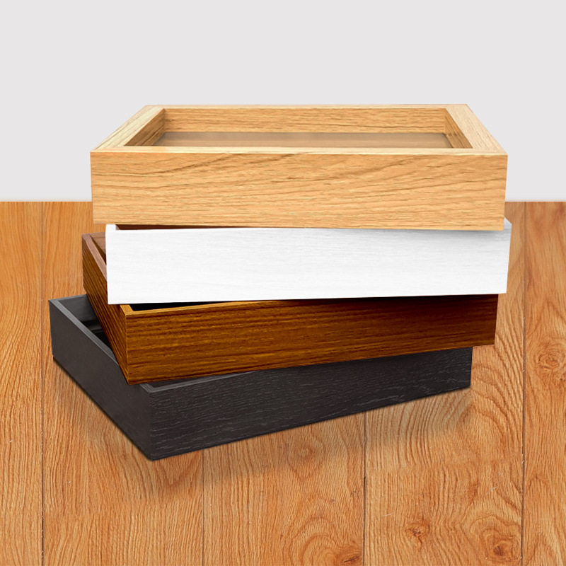 Double-sided transparent photo frame a4 mounted display embossed specimen frame A3 photo acrylic wall frame