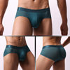 Japanese, Korean, Korean, European and American Breathable Men's Large Mesh Mesh Sexy Gay Low-Waist Wide Belt Briefs E-109