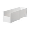 Japanese-Style Cabinet Storage Box with U-Shaped Front Opening, Categorized Storage Basket, Right-Angle Design, Side-By-Side Storage, Space-Saving