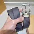 Gray check silver buckle