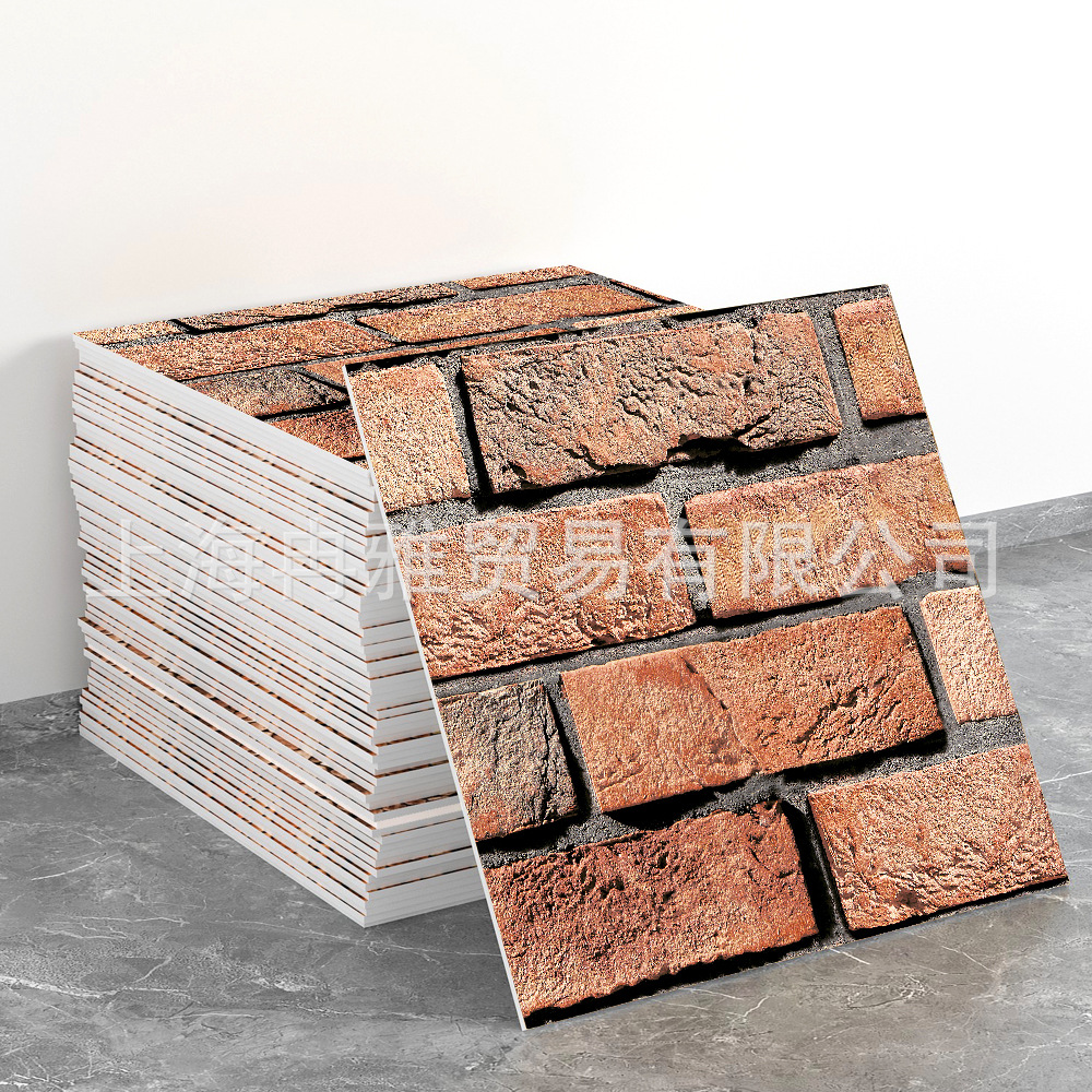 跨境外贸仿大理石鎏金3d墙面翻新装饰贴纸防油防水墙纸自粘瓷砖贴