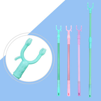 Retractable Clothes Drying Fork Portable Balcony Clothes Fork Clothes Rod Clothes Drying Rod Dormitory Balcony Clothes Rod Clothes Fork Clothes Hanger