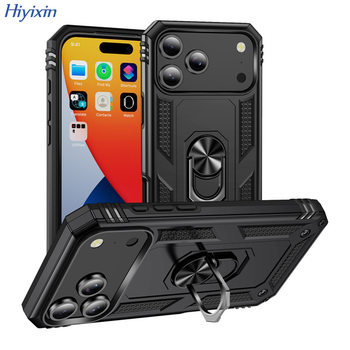 Suitable for iPhone 17Pro Max Sergeant Anti-Fall Ring Mobile Phone Case Apple 7Plus Bracket Anti-Fall Cover