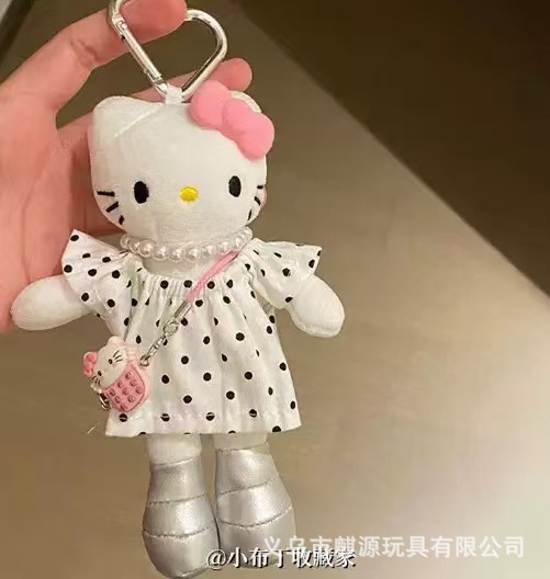 ネックレス水玉スカート【ラブキーホルダー風】