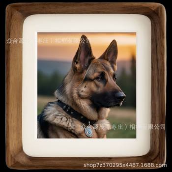 New Chinese Style Black Walnut Solid Wood Square Photo Frame High-End Chinese Painting Calligraphy Framed Picture Frame Table Photo Wall