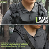 Амортизирующие наплечники с лазерной резкой, необходимые для походных рюкзаков, снаряжения для горного кемпинга, многоцелевой, многофункциональной, нескользящей езды