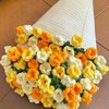 Bouquet Blanket Wool Hand-Knitted Flowers for Besties Mother's Day Valentine's Day