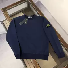 Cross-Border High-Quality Stone Compass Badge Crewneck Sweatshirt for Men and Women, Couple Style, Island Style, Loose Fit, Heavyweight Pure Cotton