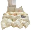 Category a Maternal and Infant Grade Four-Piece Set of Pure Cotton Double-Layer Yarn Bed Bed Sheetss and Quilt Covers New Dormitory Bed Bed Sheetss Three-Piece Set