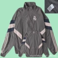 Real madrid gray single-sided windbreaker