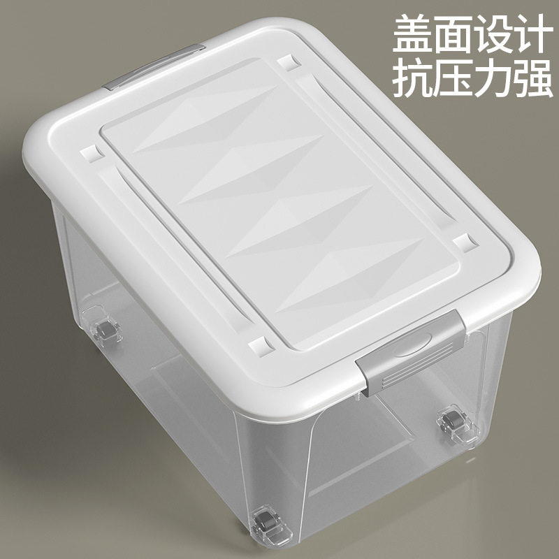 Transparent Storage Box Extra Large Household Sundries Toy Storage Box Plastic Storage Box Wardrobe Clothes Organization