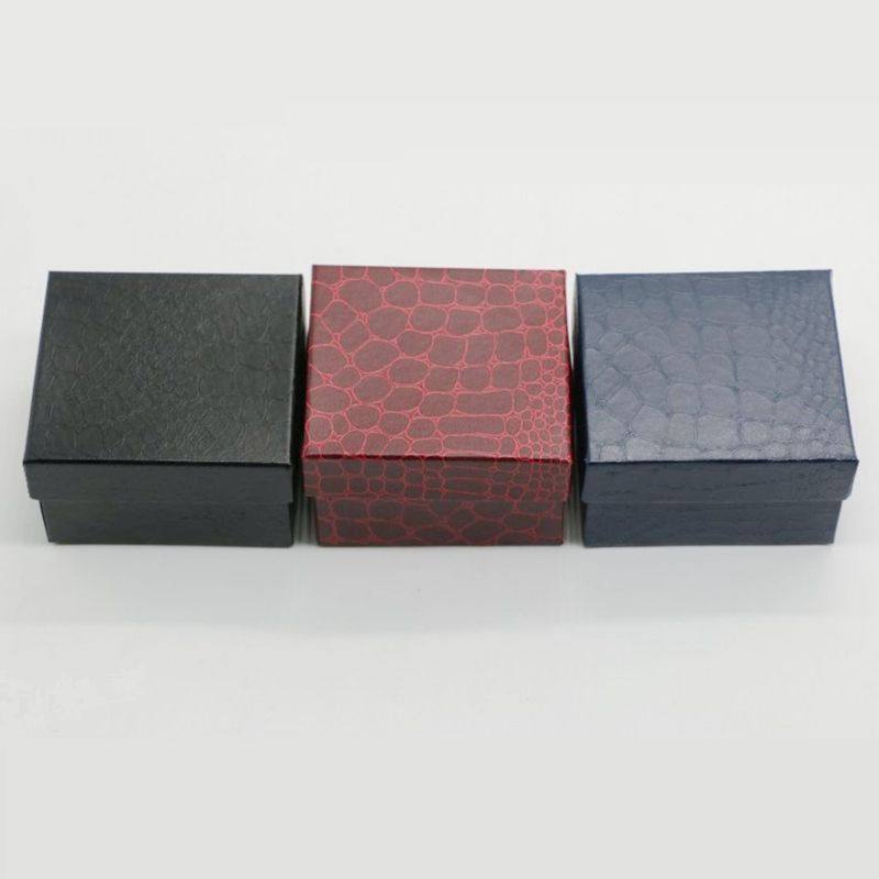 Foreign Trade Hot-Selling Crocodile Pattern Watch Box Imitation Leather Paper Heaven and Earth Cover Watch Box Gift Box Bracelet Storage Watch Box Packaging