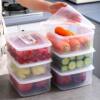 10-Piece Set of Refrigerator Storage Boxes, Fresh-Keeping Boxes, Egg Dumpling Boxes, Food Organizers, Microwaveable with Lids