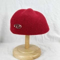 Burgundy small label