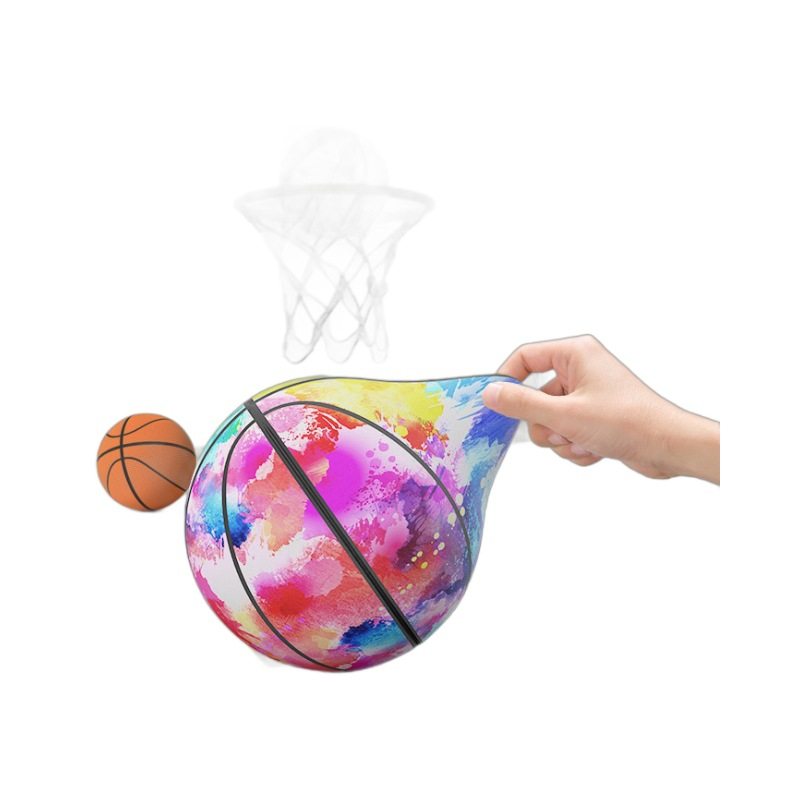 The third generation of cloth cover mute ball cloth mute basketball no slag high elasticity children's toys shooting home shooting