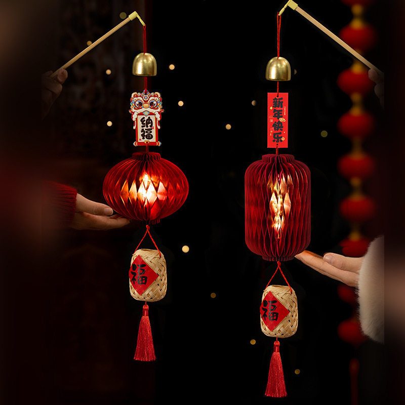 Shangmite 2026 Year of the Horse New Spring Festival Children's Lantern Hanging Decoration New Year Lantern Festival Portable Lantern Pendant 1