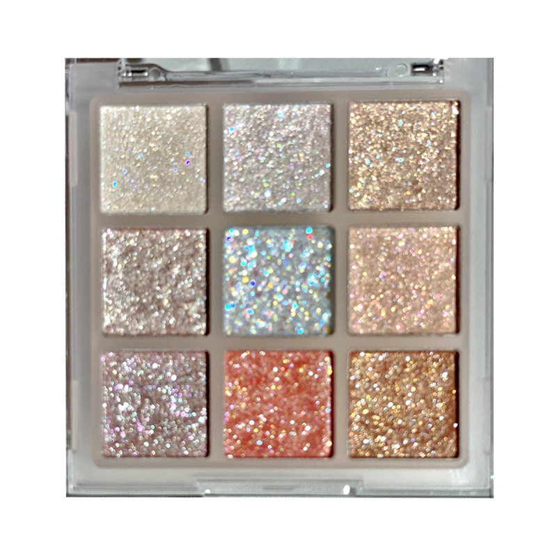 Dikalu Grocery Nine-Color Eyeshadow Plate Daily Earth Color Matte Full Pearlescent Flash Sequin Eyeshadow Highlights