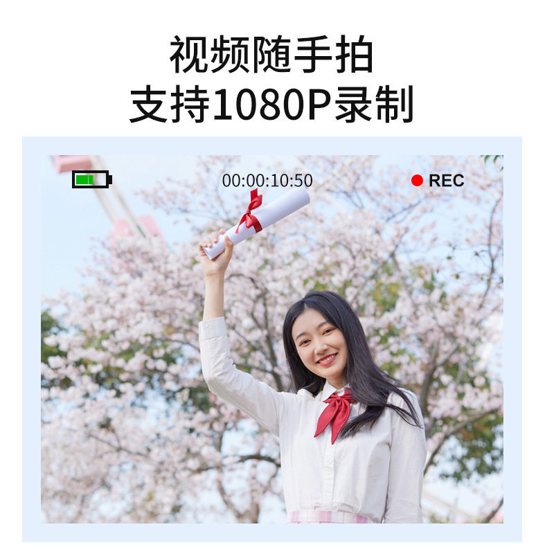 Cross-Border Ccd High-Definition 4K Pixel Digital Camera Student Entry-Level Mini Card Camera Video Shooting Camera