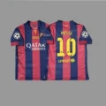 2014-15 UEFA Champions League Winner Barcelona Home with #10 Messi + Patch