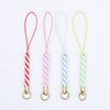 Color mobile phone lanyard lobster clasp golden rope corn braided rope short U disk doll creative gift accessories