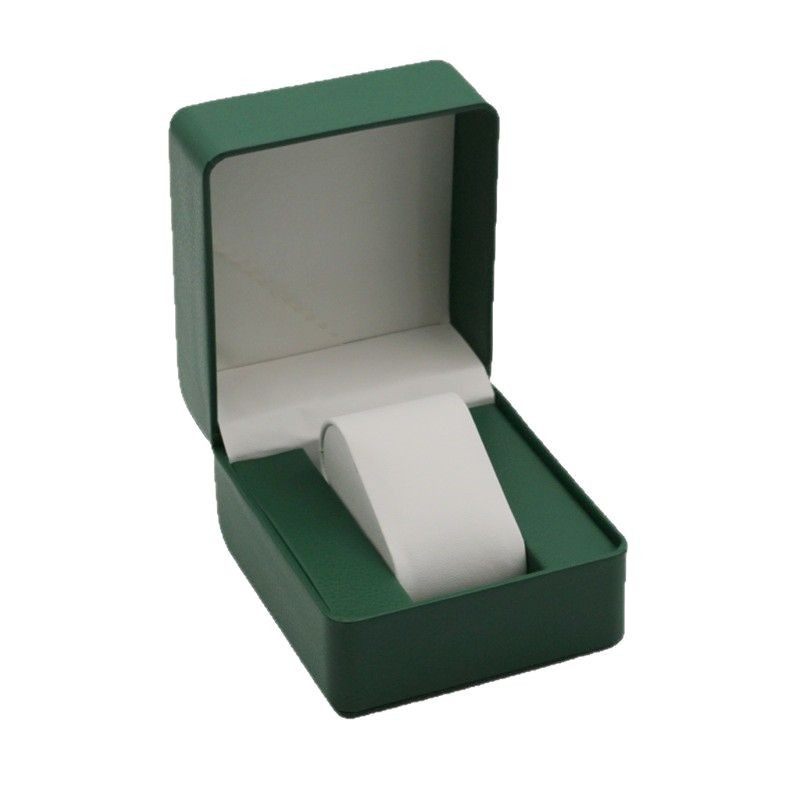 Litchi PU Leather Watch Box Advanced Business Watch Box Gift Box Flip Jewelry Storage Packaging Rounded Watch Box