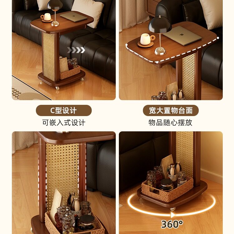 Bedside Table Home Bedroom Bedside Storage Rack Removable Bedside Small Table Simple Side Cabinet Sofa Small Side Table