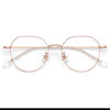 Gold Wire Ultra-Light Pure Titanium Glasses Frame Oval Frame 123244 Danyang Professional Glasses Myopia Frame Women's Plain Glasses