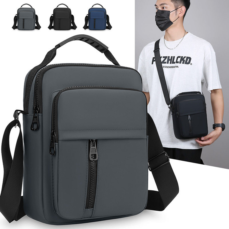 Men's Bag Simple Fashion Shoulder Bag Oxford Cloth Men's Large Capacity Crossbody Bag Handbag Multifunctional Casual Trendy Bag