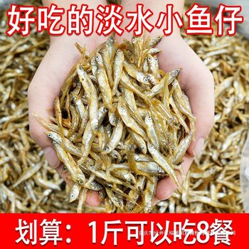 Hunan Specialty Dried Small Fish, Farm Dried Small Fish, Freshwater Fish, Salt-Free Small Fish, Non-Bitter Dried Fish Roe 100g