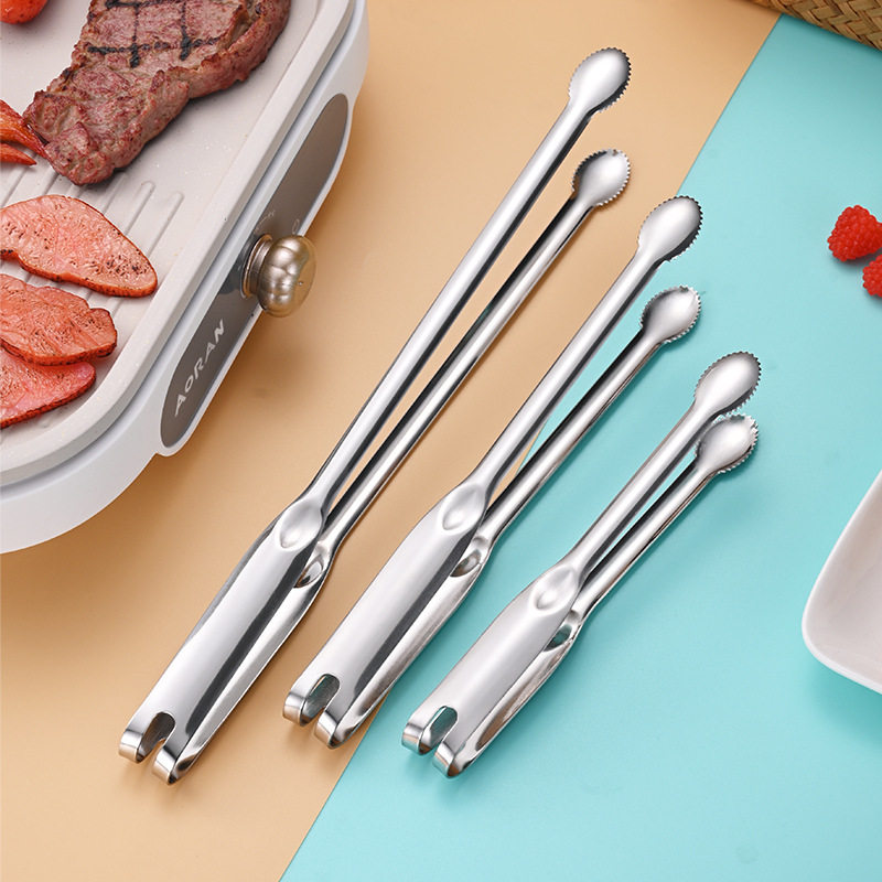 304 stainless steel food clip seafood raw fish clip Japanese cuisine fish fillet barbecue clip buffet barbecue clip tools