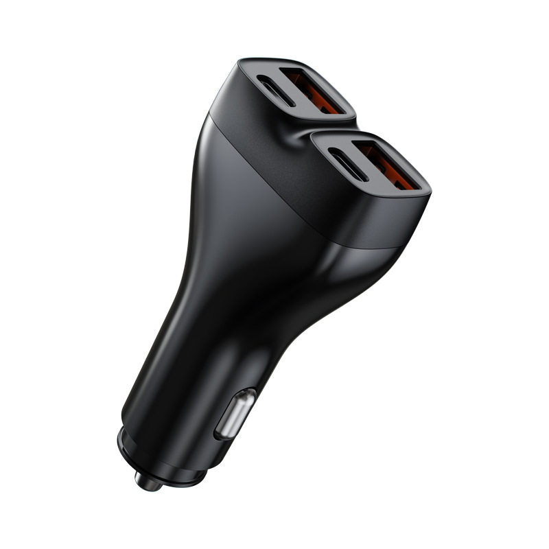 Cross-Border Hot Selling 102W Car Charger Typec+Usb Interface Car Car Charger Super Fast Charging 2025 New Model