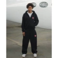 A001 black suit (with hood string)