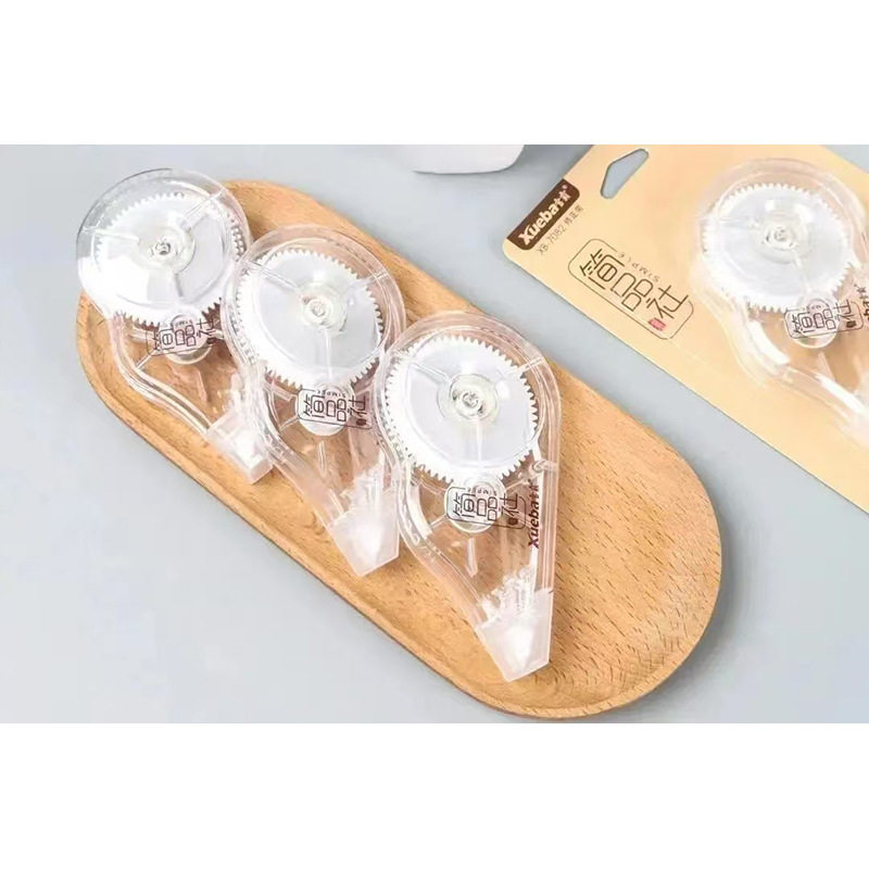 Xueba 20 m Correction Tape Student Ultra-thin Transparent Film Tape Simple Light Luxury No-cassette Tape Correction Tape Office Correction Tape