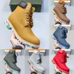 Autumn and Winter New Timberland Boots Classic High-Top Fleece-Lined Men's and Women's Shoes Sports and Leisure Versatile Warm and Wear-Resistant