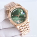 Rose gold green plate roman characters-day calendar