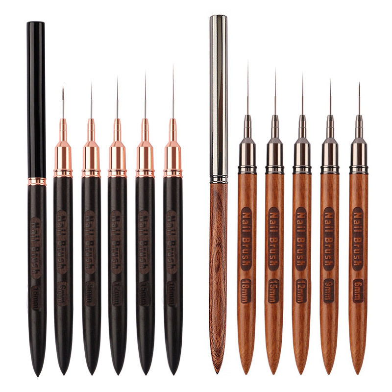 Cross-Border Metal Handle Nail Art Brush Set, Complete Set of Painting Brushes, Gradient Brushes, Fan-Shaped Brushes, Crystal Brushes, Nail Salon Tools