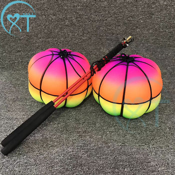 Luminous Rainbow Pumpkin ball throw ball square middle-aged and old children's fitness hand throw ball toy stall selling wholesale